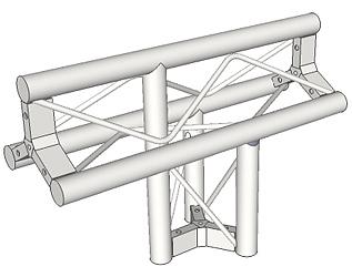 Metalworx Ltd | Tri Truss 3-Way Vertical T Junction, Apex Up 0