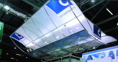 Custom aluminium canopy for events, shows, exhibitions